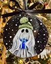 Blue Present Hand-Painted Ornament
