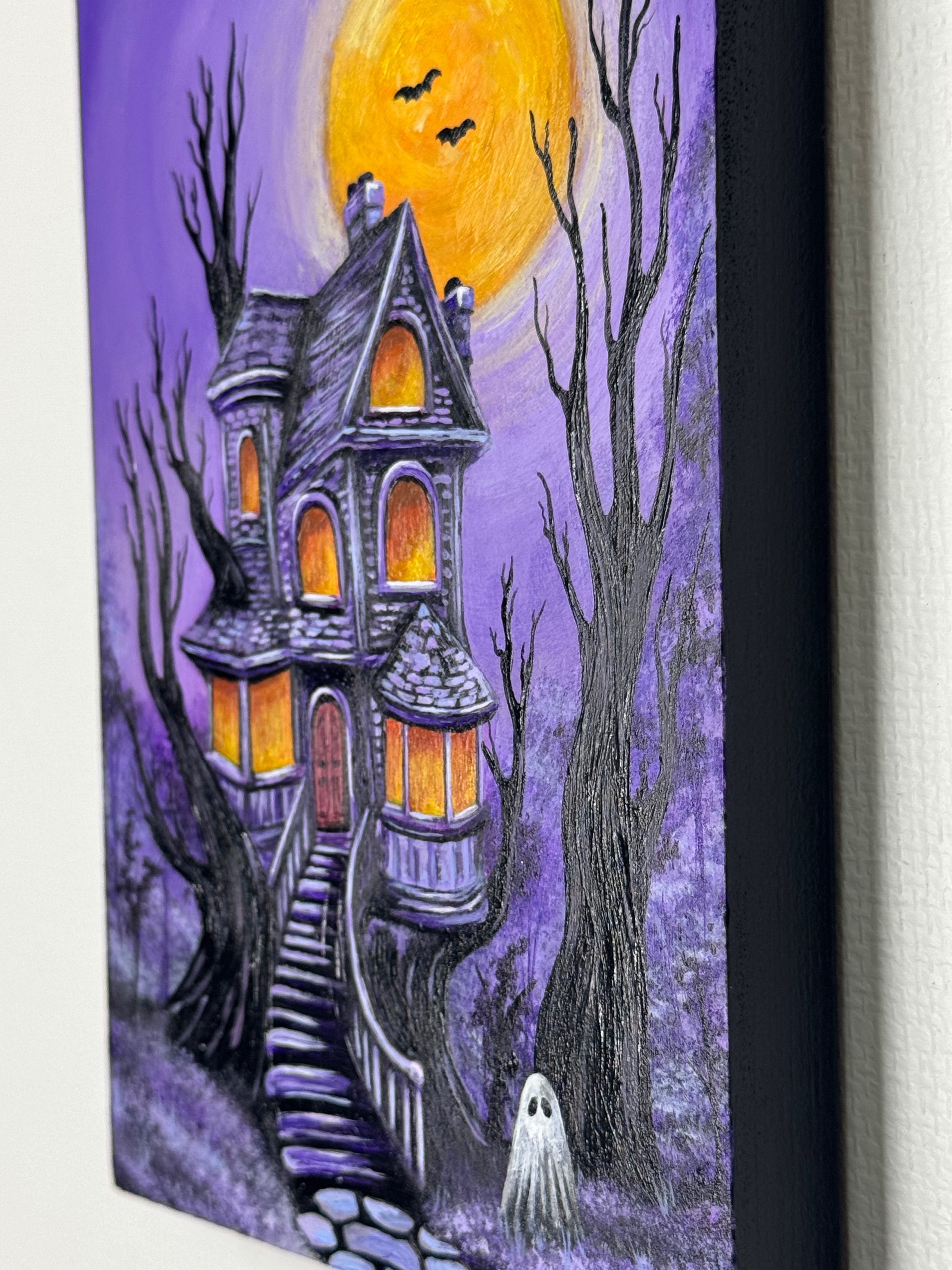 Moonlit Manor (Original Painting)