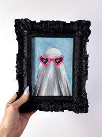 Heart Glasses Ghost (Original Painting)