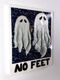 No Feet Blue Background