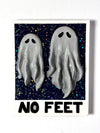 No Feet Blue Background