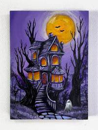 Moonlit Manor (Original Painting)