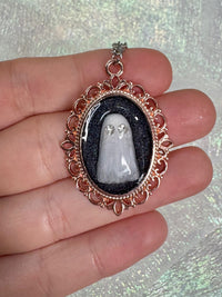 Rhinestone Eyes Ghost Necklace