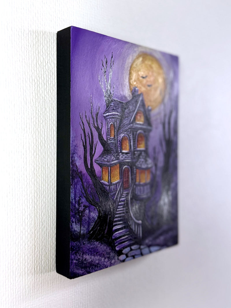 Moonlit Manor (Original Painting)