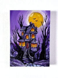 Moonlit Manor (Original Painting)
