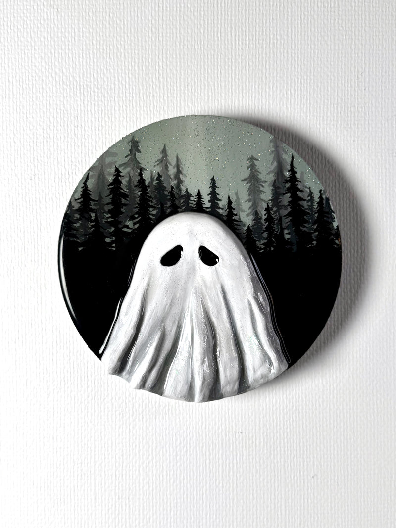 Mini Misty Woods Ghost Sculpture