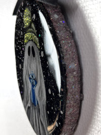 Blue Present Hand-Painted Ornament