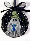 Blue Present Hand-Painted Ornament