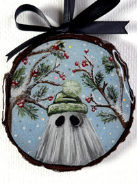 Frosted Berries Hand-Painted Ornament