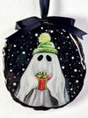 Red Present Hand-Painted Ornament