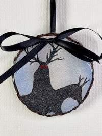 Red Eyed Krampus Hand-Painted Ornament