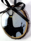 Yellow Eyed Krampus Hand-Painted Ornaments