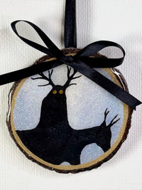 Yellow Eyed Krampus Hand-Painted Ornaments