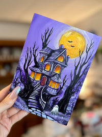 Moonlit Manor (Original Painting)