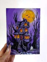 Moonlit Manor (Original Painting)