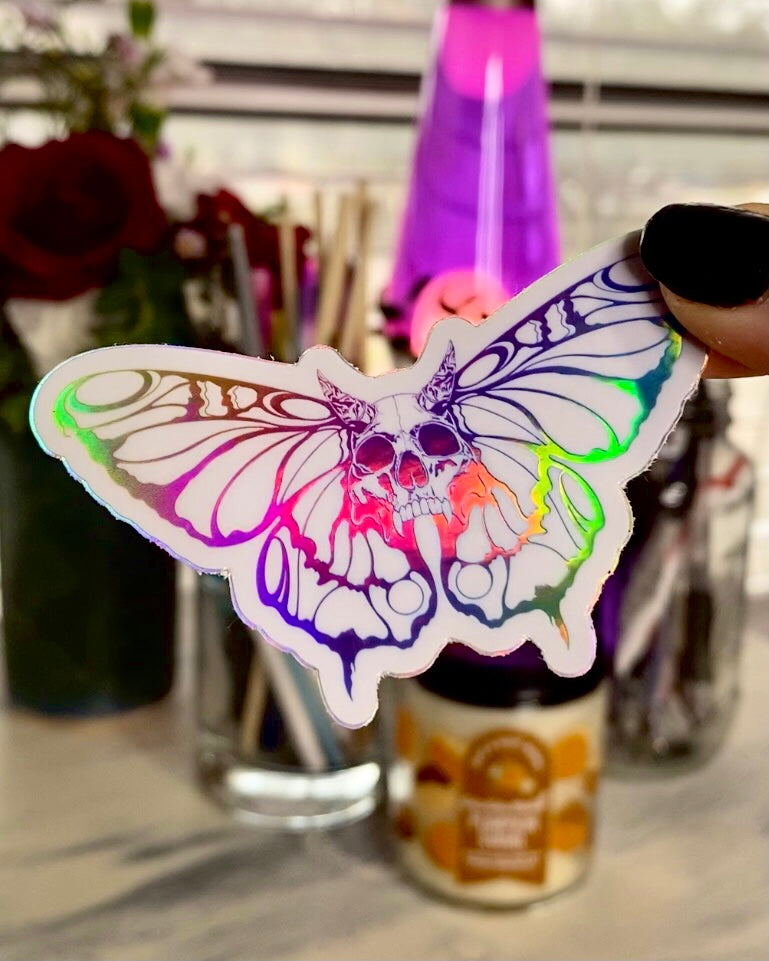 Holographic Skull Butterfly